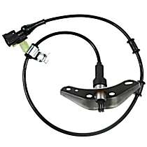 Front, Driver Side ABS Speed Sensor, 4-Wheel ABS, with Harness