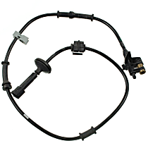 Rear, Passenger Side ABS Speed Sensor, Non-ABS, with Harness