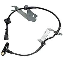 Front, Driver Side ABS Speed Sensor, 4-Wheel ABS, mfrbodycodename: JR, With Harness
