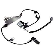 Front, Passenger Side ABS Speed Sensor, 4-Wheel ABS, with Harness