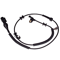 Rear, Driver Side ABS Speed Sensor, 4-Wheel ABS, with Harness