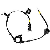 Rear, Passenger Side ABS Speed Sensor, 4-Wheel ABS, with Harness