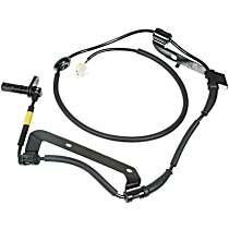 Rear, Passenger Side ABS Speed Sensor, 4-Wheel ABS, AWD, With Harness