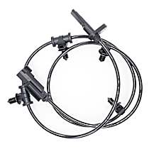 Rear, Passenger Side ABS Speed Sensor, 4-Wheel ABS, AWD, With Harness; With Speed Control; To 12/24/2014