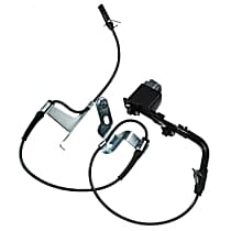 Front, Driver Side ABS Speed Sensor, 4-Wheel ABS, with Harness