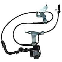 Front, Passenger Side ABS Speed Sensor, 4-Wheel ABS, with Harness