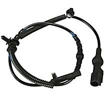 Rear, Driver or Passenger Side ABS Speed Sensor, 4-Wheel ABS, With Harness; Without Automated Parking System