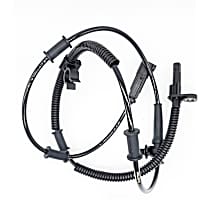 Rear, Driver Side ABS Speed Sensor, 4-Wheel ABS, with Harness