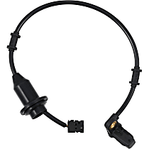 Rear, Driver Side ABS Speed Sensor, 4-Wheel ABS, with Harness