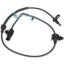 Front, Passenger Side ABS Speed Sensor, 4-Wheel ABS, with Harness