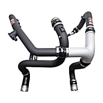 SES9301ICPWB Intercooler Hose - Wrinkle Black, Aluminum, Direct Fit, Sold Individually