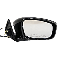 Passenger Side Mirror, Power, Non-Heated, Manual Folding, Paintable, No Signal Light, Memory, Puddle Light, Auto-Dimming and Blind Spot Feature, Sedan