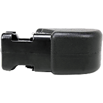 Front, Passenger Side Bumper End, Primed Plastic