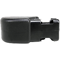 Front, Driver Side Bumper End, Primed Plastic