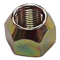 J0636035 Lug Nut, Steel, Chrome finish, Sold individually, Left Hand Threads; 1/2in-2in Threads 13/16in Hex