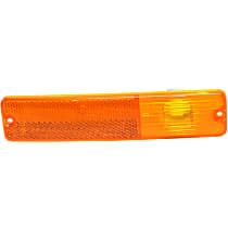 J0994020 Side Marker Lens - Front, Direct Fit, Amber, Plastic, Sold individually