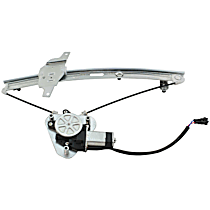 Front, Passenger Side Power Window Regulator, With Motor