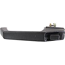 Front, Passenger Side Exterior Door Handle, Textured Black, Without Key Hole