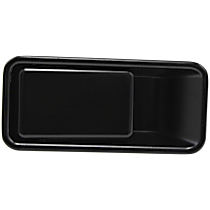 Front, Driver Side Exterior Door Handle, Smooth Black, without Key Hole, For Models with Half Door Type