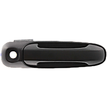 Front, Passenger Side Textured Black Exterior Door Handle, With Key Hole, Sport Utility