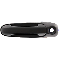 Front, Driver Side Textured Black Exterior Door Handle, With Key Hole, Sport Utility