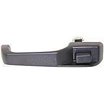 Front or Rear, Passenger Side Textured Black Exterior Door Handle, Without Key Hole