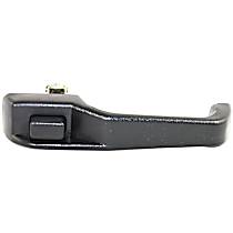 Front or Rear, Driver Side Textured Black Exterior Door Handle, Without Key Hole