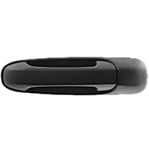 Rear, Driver Side Textured Black Exterior Door Handle, Without Key Hole, Sport Utility