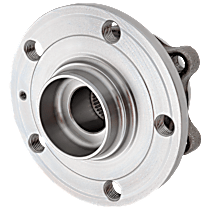 Front, Driver or Passenger Side Wheel Hub, with Bearing, Front Wheel Drive, 4 Bolt Mounting Flange - Non Brake Code 1ZF