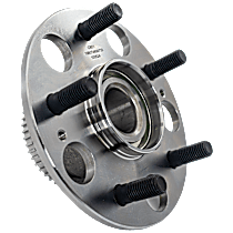 Rear, Driver or Passenger Side Wheel Hub, With Bearing, ABS tone ring and wheel studs