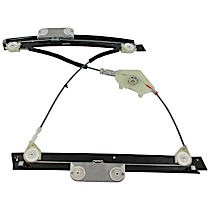 Front, Driver Side Power Window Regulator, Without Motor