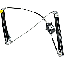 Sedan Front, Passenger Side Power Window Regulator, Without Motor, 4-Door