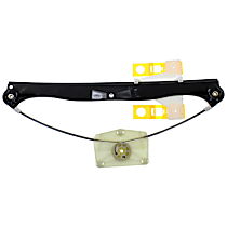 Rear, Driver Side Power Window Regulator, Without Motor