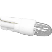 1608 Bulb (12V-1.2W) Clear with White Socket Base for Dashboard Instruments - Replaces OE Number 002-544-02-94