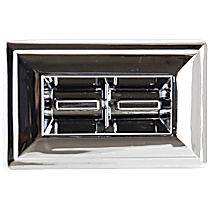 Front, Driver or Passenger Side Window Switch, Chrome, 2 Buttons