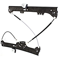 Front, Driver Side Power Window Regulator, Without Motor