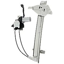 Rear, Passenger Side Power Window Regulator, With Motor
