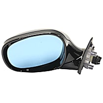 Driver Side Mirror, Power, Manual Folding, Heated, Paintable, Without Signal Light, Memory, Puddle Light, Auto-Dimming, and Blind Spot Feature, Wagon, For Models With Shadow Line