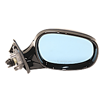 Passenger Side Mirror, Power, Manual Folding, Heated, Paintable, Without Signal Light, Memory, Puddle Light, Auto-Dimming, and Blind Spot Feature, Wagon, For Models With Shadow Line