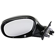 Driver Side Mirror, Power, Manual Folding, Heated, Paintable, Without Signal Light, Memory, Puddle Light, Auto-Dimming, and Blind Spot Feature, Wagon, For Models With Shadow Line