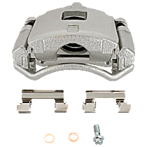 Front, Driver Side Brake Caliper, FWD, With Rear Drum