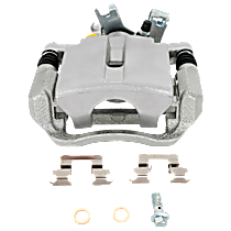 Rear, Passenger Side Brake Caliper, Front Wheel Drive, With Metal Piston; With Mounting Bracket, Reman Series