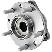 Front, Driver or Passenger Side Wheel Hub, With Bearing, 5 x 4.75 in. Bolt Pattern