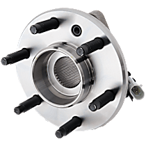 Front, Driver or Passenger Side Wheel Hub, FWD, 6 Lugs, With Bearing, With Sensor - Front or Rear, Driver or Passenger Side - Front, Driver or Passenger Side