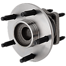 Rear, Driver or Passenger Side Wheel Hub, 4-Wheel ABS, 5 Lugs, With Bearing, With Sensor