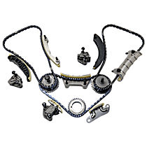 Timing Chain Kit, DOHC, Without Variable Valve Timing (VVT) Sprocket, 6 Cyl 3.6L