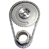 Timing Chain Kit, VIN: G, OHV, 16 Valve, For Engines With 3 Bolt 1 Sensor Hub Cam Gear or With 3 Bolt No Sensor Hub Cam Gear, 8 Cyl 5.7L - 