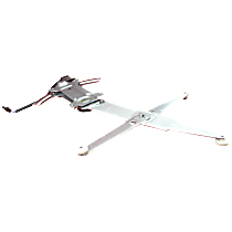 Front, Passenger Side Power Window Regulator, With Motor