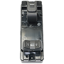 Front, Passenger Side Window Switch Black