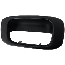 Tailgate Handle Bezel, Textured Black Plastic Without Camera Hole Without Key Hole